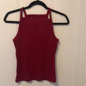 Hollister red tank top